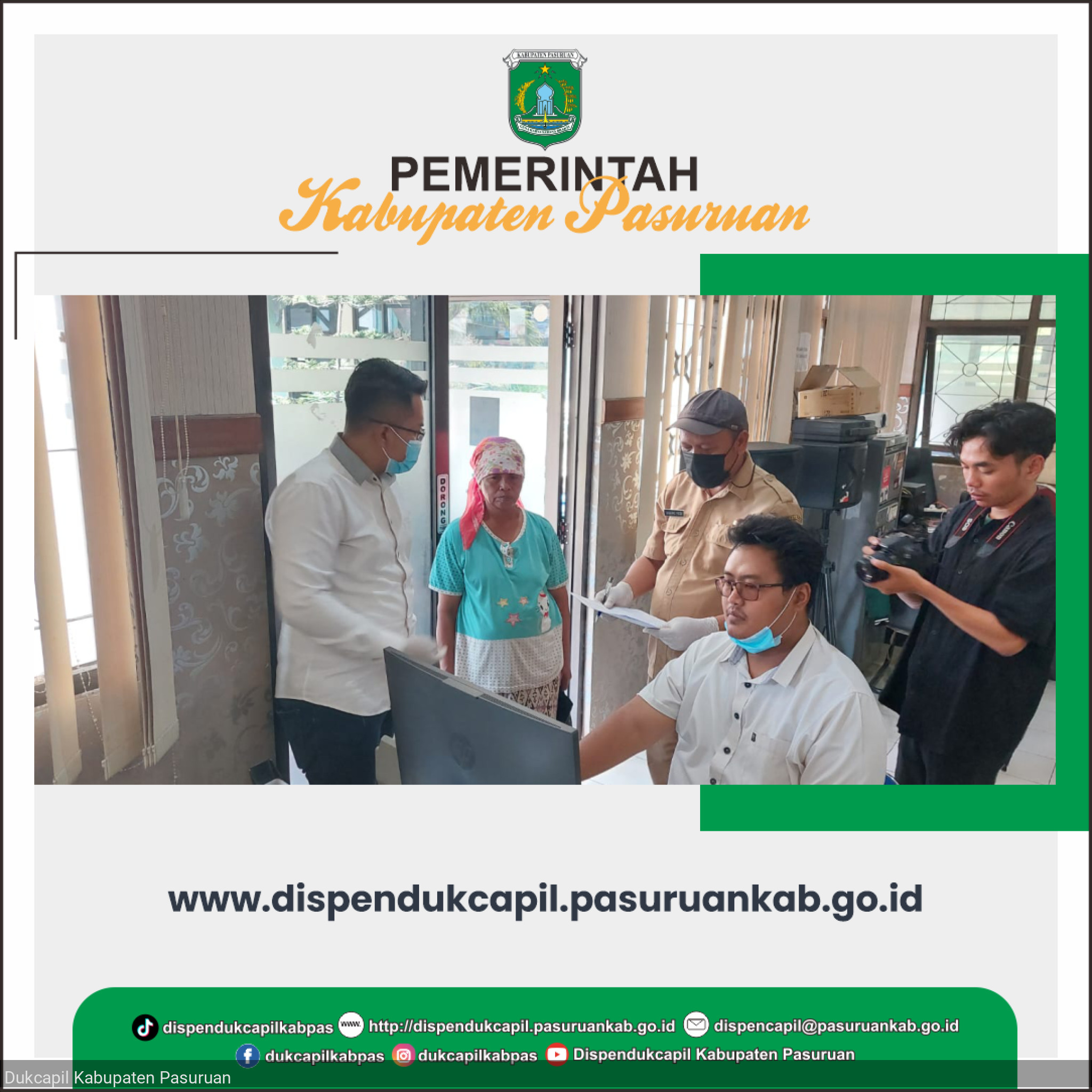 pengecekan Sidik Jari Biometric dalam kegiatan (SI MAMAH) bersama satpolpp Kabupaten Pasuruan