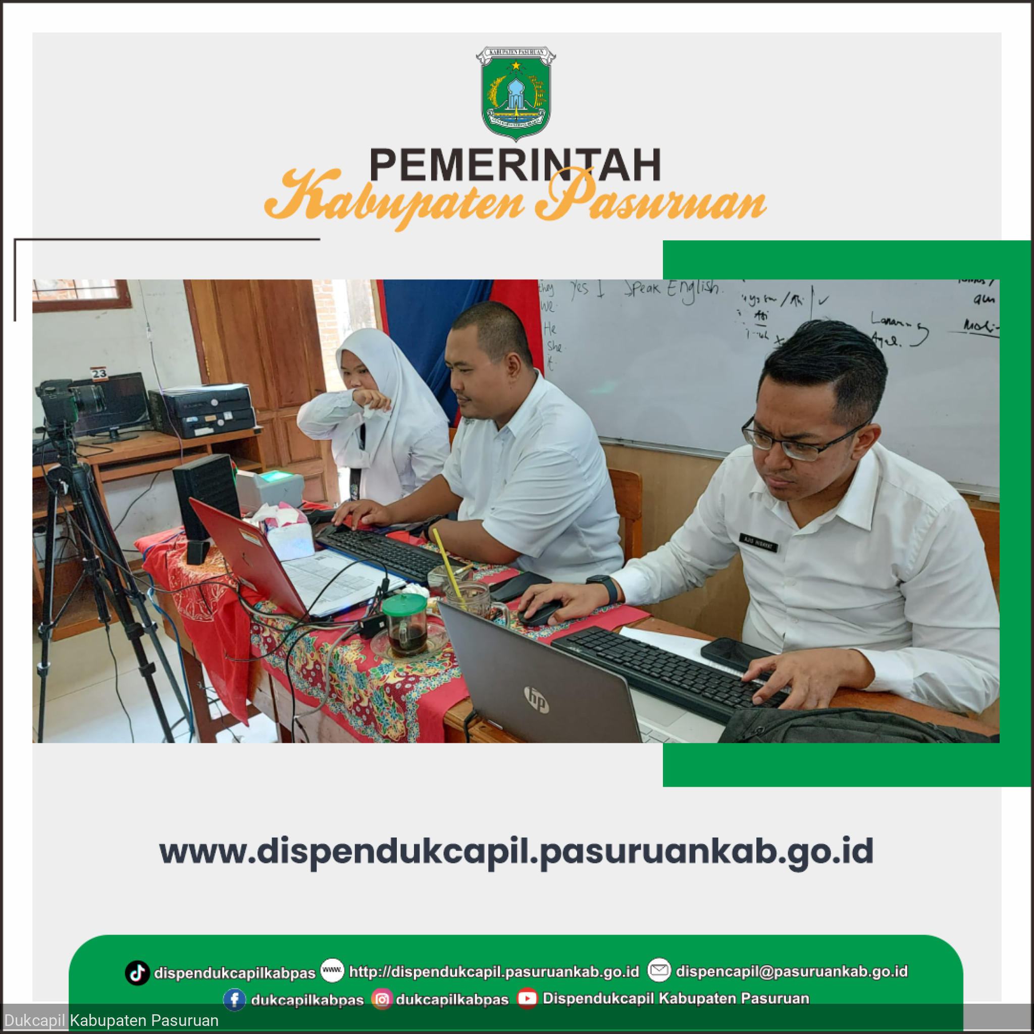 Perekaman KTP-el bagi pemilih pemula di Sekolah SMK AL AYYUBI Kecamatan Pohjentrek