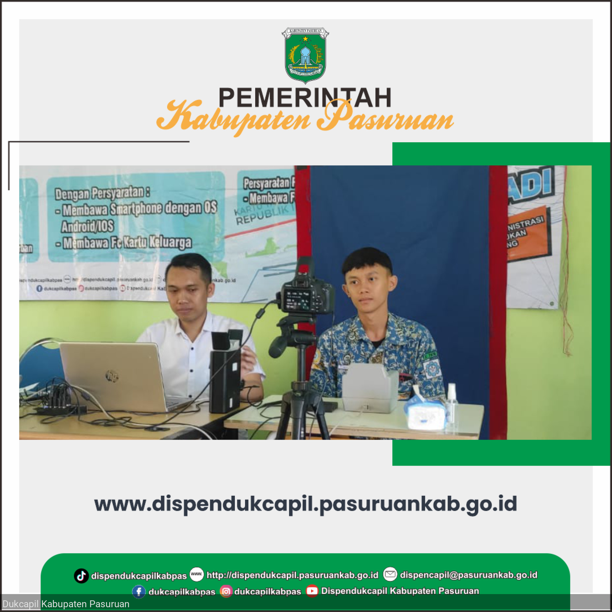 Perekaman KTP-el bagi pemilih pemula di Sekolah SMK Negeri 1 Nguling Kecamatan Nguling