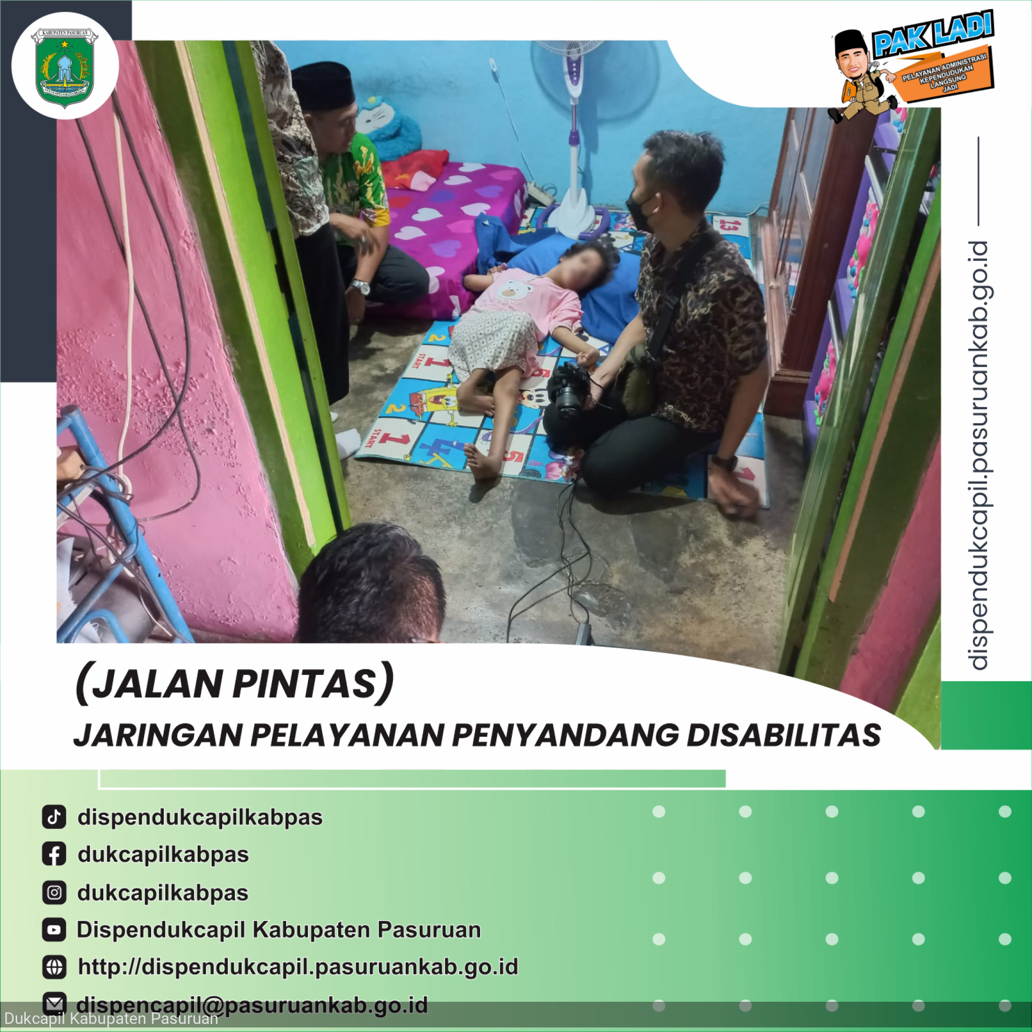 (JALAN PINTAS) Jaringan Pelayanan Penyandang Disabilitas di Kelurahan Kauman Kecamatan Bangil Kabupaten Pasuruan