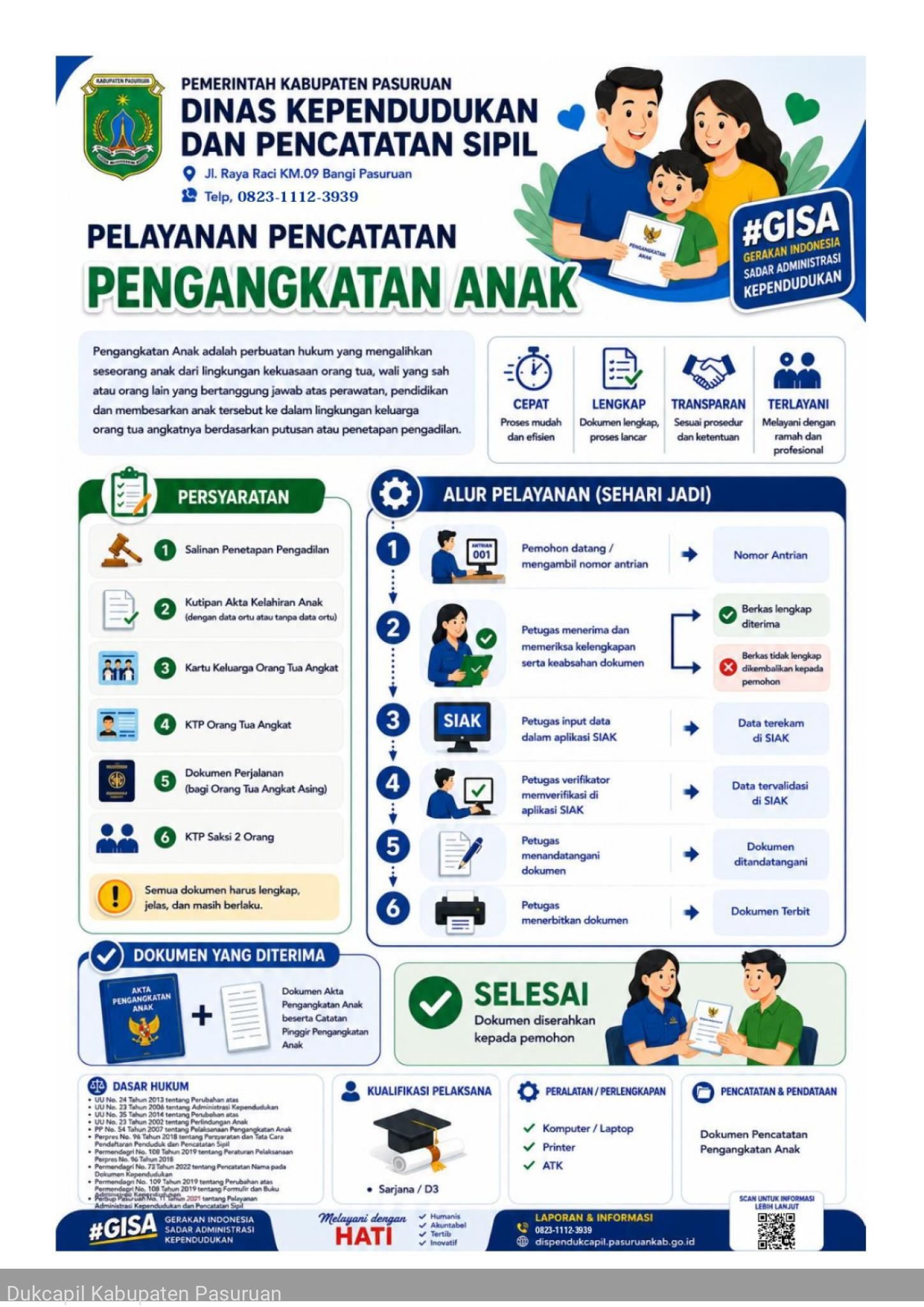 PELAYANAN PENCATATAN PENGANGKATAN ANAK